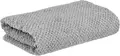 Prosop de mana ERWIN M. LUSINI Tavira, 100% bumbac cu textura vafoasa, super-absorbant si moale, 50 x 100 cm, gri deschis, OEKO-TEX Standard 100