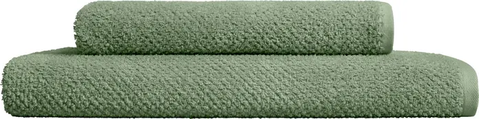 Prosop de maini ERWIN M. LUSINI Tavira, 100% bumbac cu textura vafoaie, 50 x 100 cm, super-absorbant, terry moale, OEKO-TEX Standard 100, Verde
