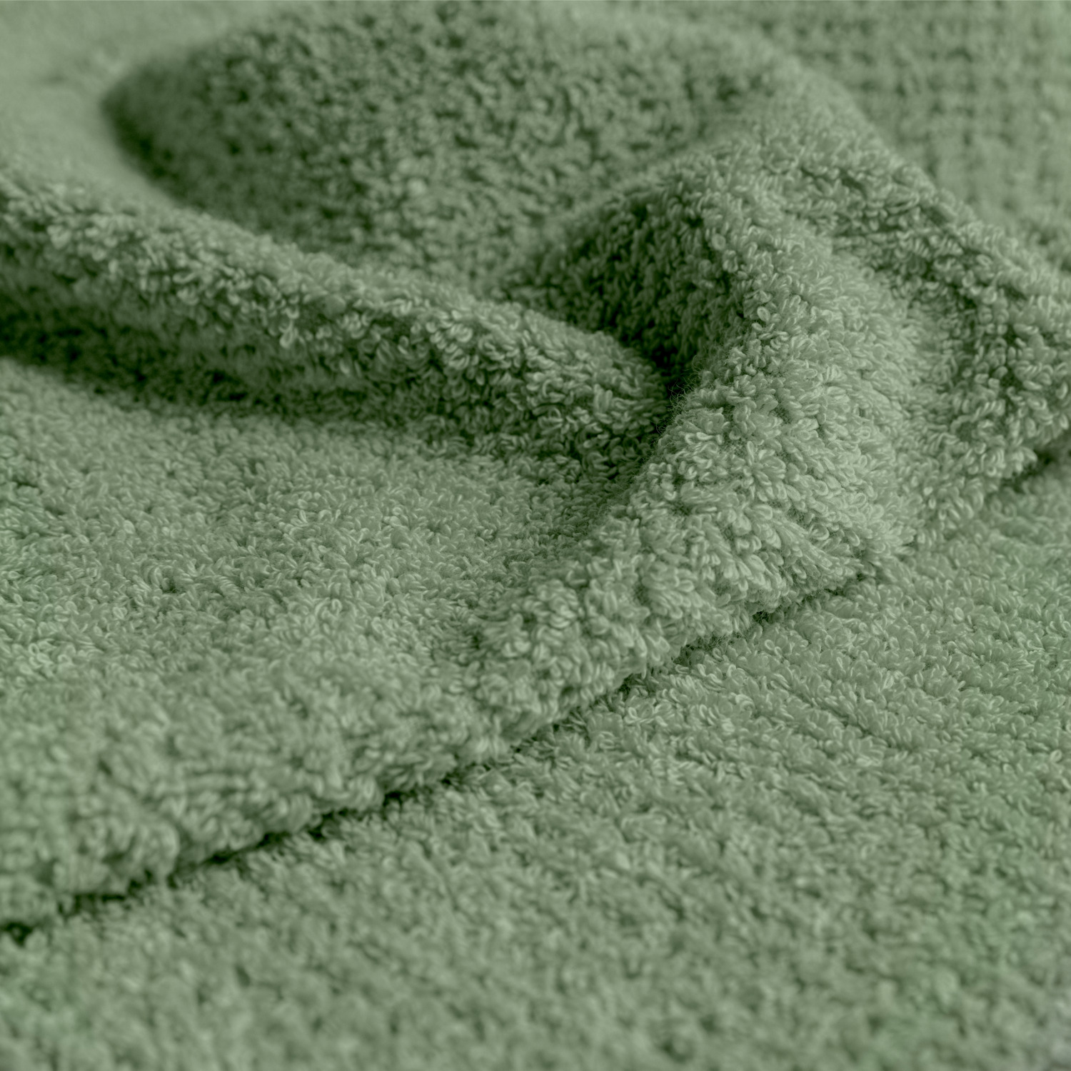 Prosop de maini ERWIN M. LUSINI Tavira, 100% bumbac cu textura vafoaie, 50 x 100 cm, super-absorbant, terry moale, OEKO-TEX Standard 100, Verde