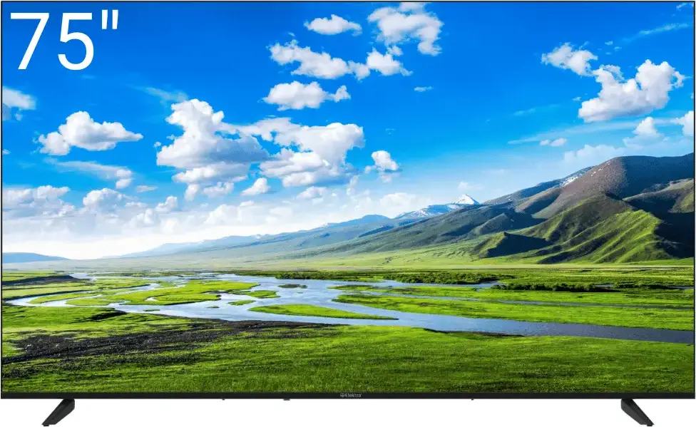 Elektra ET-X75UHDD 75 inch 190.5 cm 4K Ultra HD Smart TV LED Vidaa Dual Core Processor DVB-T2/C/S2 Wi-Fi Bluetooth