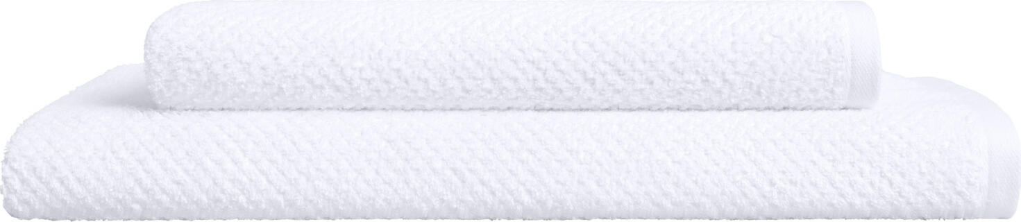 Prosop de mâini ERWIN M. LUSINI Tavira, 100% bumbac, textură vaflată, 50 x 100 cm, Alb, Terry super-absorbant și cu uscare rapidă, OEKO-TEX Standard 100