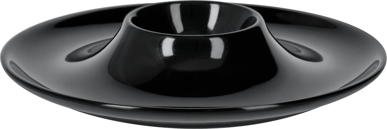 PULSIVA LUSINI Solutions GmbH Egg cup Ombrone Eierbecher Ombrone Egg cup Ombrone; 13x2.2 cm (ØxH); black; round; 6 piece / pack Eierbecher Ombrone; 13x2.2 cm (ØxH); schwarz; rund; 6 Stück / Pack Classic egg cup made of melamine. Can be used from -30   °C to +70   °C. Shockproof, stackable and dishwasher safe. Klassischer Eierbecher aus Melamin. Einsetzbar von -30 °C bis +70 °C. Stoßfest, Stapelbar und Spülmaschinenfest.