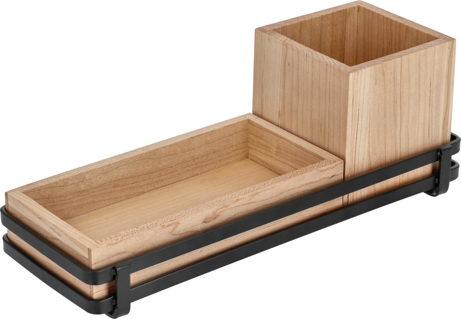Bol VEGA Ruby din lemn de arin, bol din lemn sigur pentru alimente 20 x 10 x 4 cm, compatibil cu ramele Ruby
