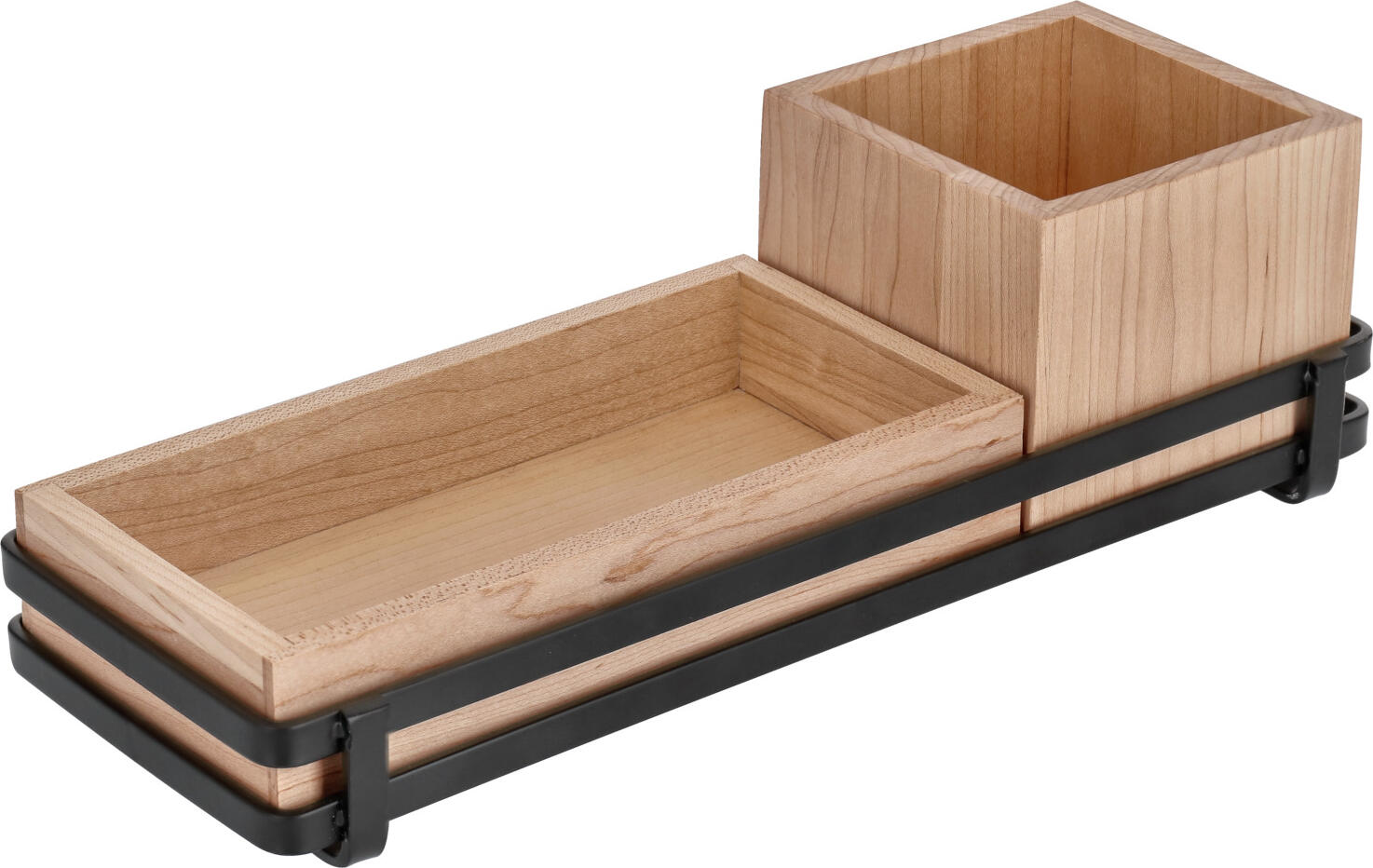 Bol VEGA Ruby din lemn de arin, bol din lemn sigur pentru alimente 20 x 10 x 4 cm, compatibil cu ramele Ruby