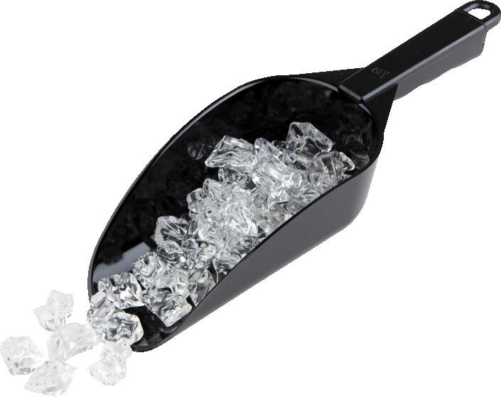 APS Assheuer + Pott GmbH & Co. KG Ice shovel Ice Eisschaufel Ice Ice shovel Ice; 0.7 l, 29x10x6 cm (LxWxH); black Eisschaufel Ice; 0.7 l, 29x10x6 cm (LxBxH); schwarz Robust ice shovel made of high-quality plastic. Dishwasher safe. Die Eisschaufel aus SAN ist ein praktisches Hilfsmittel für Bar, Buffet, Gastronomie, Hotellerie und Catering. Sie eignet sich ideal zum hygienischen Entnehmen und Portionieren von Eiswürfeln, Crushed Ice oder anderen gekühlten Zutaten. Die robuste Ausführung unterstützt den zuverlässigen Einsatz im täglichen Betrieb, während die pflegeleichte Oberfläche eine einfache Reinigung ermöglicht. Auch im privaten Bereich überzeugt sie durch komfortable Handhabung. * Material: SAN * Zum Entnehmen und Portionieren von Eis * Für Bar, Buffet und Gastronomie geeignet * Robuste Ausführung * Spülmaschinengeeignet