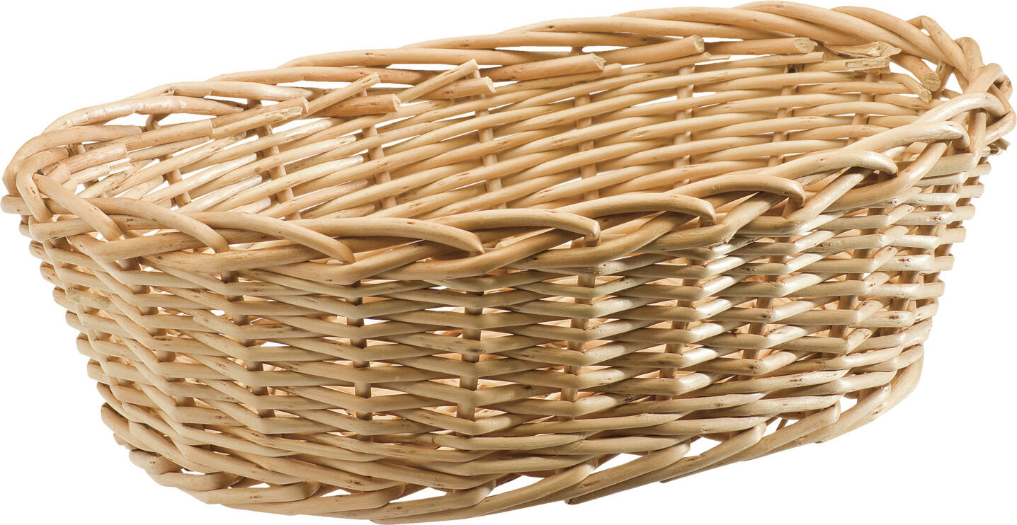 PULSIVA LUSINI Solutions GmbH Table basket Tenore oval Tischkorb Tenore oval Table basket Tenore oval; 25x18.5x8.5 cm (LxWxH); natural; oval Tischkorb Tenore oval; 25x18.5x8.5 cm (LxBxH); natur; oval Wicker table basket. Color variations possible as natural product. Stackable. This is a natural product and therefore the dimensions may vary by 2 cm. Tischkorb aus Weide geflochten. Farbabweichungen möglich, da Naturprodukt. Stapelbar. Hierbei handelt es sich um ein Naturprodukt und dadurch können die Maße um 2 cm variieren.