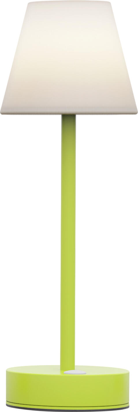 Newgarden Newgarden Spain SL Table lamp Lola Slim Tischleuchte Lola Slim Table lamp Lola Slim; 11x32 cm (ØxH); lime-green Tischleuchte Lola Slim; 11x32 cm (ØxH); limettengrün Plastic table lamp. The dimmable lamp is battery operated. Suitable for indoor and outdoor use. Lighting duration up to 40 hours. Tischleuchte aus Kunststoff. Die dimmbare Leuchte wird mit einem Akku betrieben. Für den Innen- und Außenbereich geeignet. Leuchtdauer bis zu 40 Std.