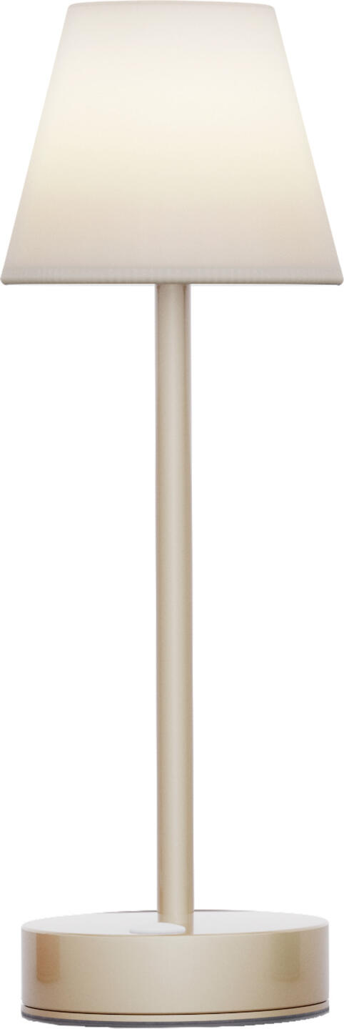Newgarden Newgarden Spain SL Table lamp Lola Slim Tischleuchte Lola Slim Table lamp Lola Slim; 11x32 cm (ØxH); golden Tischleuchte Lola Slim; 11x32 cm (ØxH); gold Plastic table lamp. The dimmable lamp is battery operated. Suitable for indoor and outdoor use. Lighting duration up to 40 hours. Tischleuchte aus Kunststoff. Die dimmbare Leuchte wird mit einem Akku betrieben. Für den Innen- und Außenbereich geeignet. Leuchtdauer bis zu 40 Std.