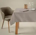 Fata de Masa Patrata Erwin M. Lusini Vivienne, 80 x 80 cm, Taupe, din Bumbac si Poliester Tesut Satinat, Certificare OEKO-TEX Standard 100