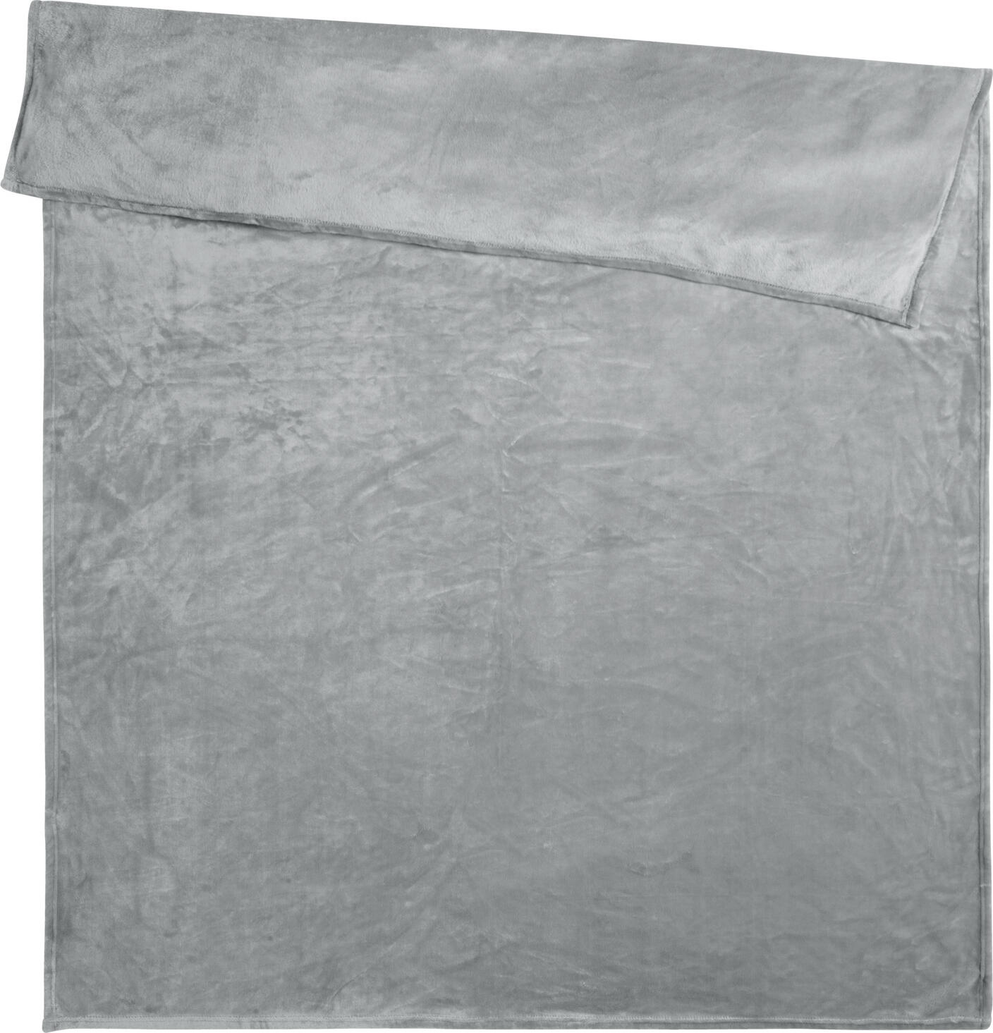 ERWIN M. Barrie Cuddle Blanket, 100% Polyester Extra Fluffy Fleece Throw, 100 x 150 cm, Grey, OEKO-TEX Standard 100 Certified