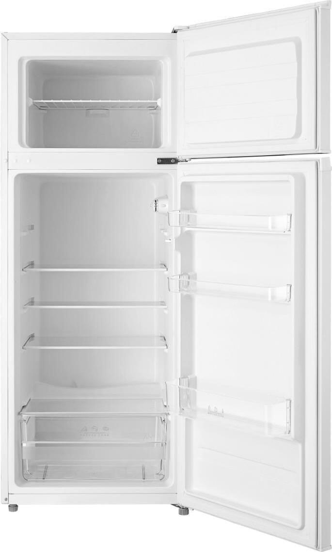 Midea MDRT294FGE01 Top-Freezer Refrigerator, 204L Total Capacity, Direct Cooling, Energy Class E, White, 144x55x55 cm, Reversible Door