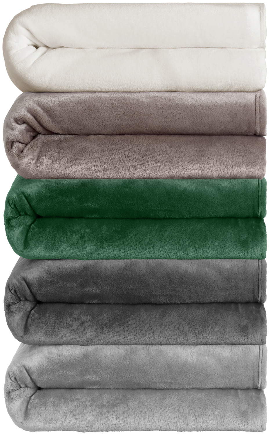 LUSINI Barrie Extra Fluffy Blanket, 150 x 200 cm, 100% Polyester, OEKO-TEX Standard 100 Certified, Durable and Quick Drying