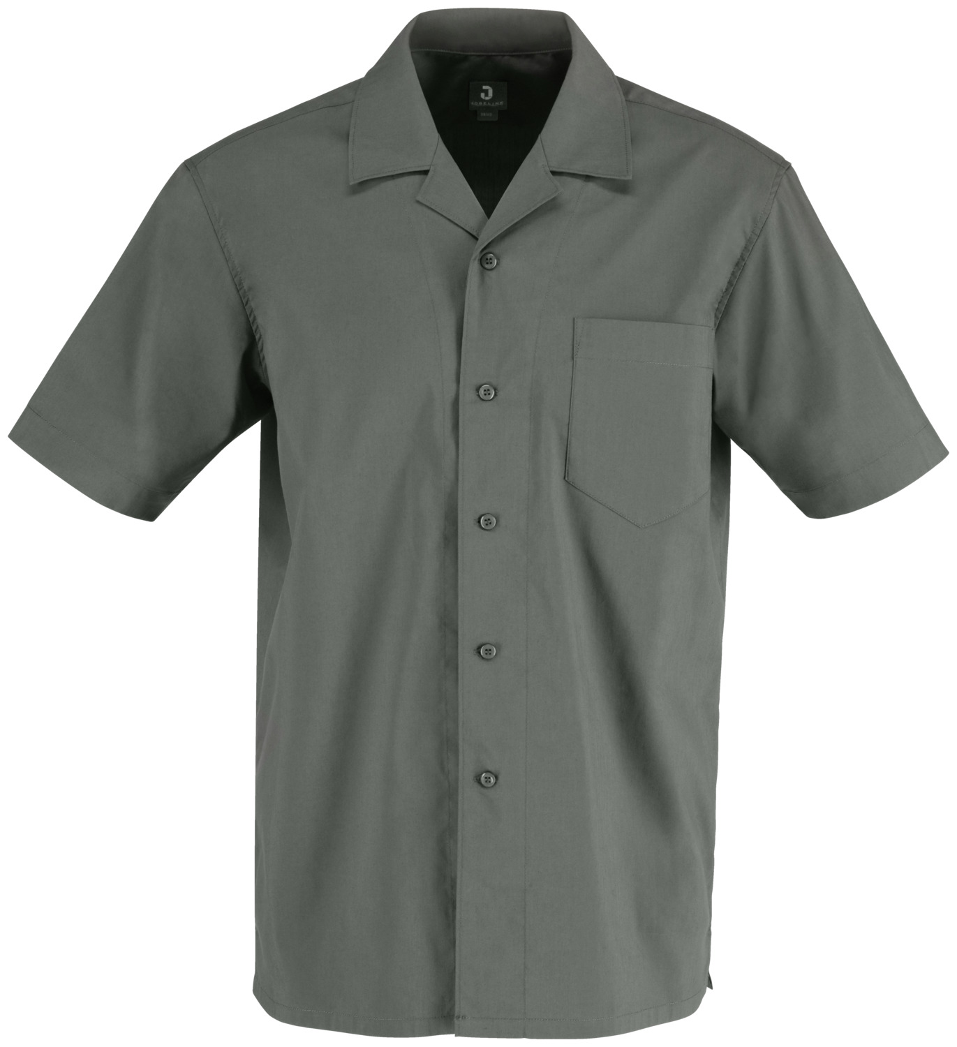 JOBELINE LUSINI Solutions GmbH Men's shirt Magnum short sleeve Herren Hemd Magnum Kurzarm Men's shirt Magnum short sleeve; Size 39/40; dark-grey Herren Hemd Magnum Kurzarm; Kleidergröße 39/40; dunkelgrau ##Fashionable short-sleeved shirt with lapel collar and comfortable comfort fit This modern men's shirt is ideal for use in the catering and hotel industry. The short lapel collar gives the shirt a stylish, professional look, while the comfort fit ensures a high level of comfort and freedom of movement. Made from 67% cotton and 33% polyester, it is easy to care for and comfortable to wear. The design with a wide stitched, visible button placket, patch breast pocket and short side slits makes it a reliable companion for demanding everyday working life. * 67 % cotton, 33 % polyester * Short-sleeved with trendy short lapel collar * Wide stitched, visible button placket * Attached breast pocket * Small, fixed cuffs * Short side slits for greater freedom of movement * No waist seams, straight hem * Easy-care and easy-iron * Washable at 30°C * Comfort fit for optimum freedom of movement ##Modisches kurzärmliges Hemd mit Reverskragen und bequemen Comfort Fit Dieses moderne Herrenhemd ist ideal für den Einsatz in der Gastronomie und Hotellerie. Der kurze Reverskragen verleiht dem Hemd einen stilvollen, professionellen Look, während der Comfort Fit für hohen Tragekomfort und Bewegungsfreiheit sorgt. Hergestellt aus 67 % Baumwolle und 33 % Polyester, ist es pflegeleicht und angenehm zu tragen. Das Design mit breit abgesteppter, sichtbarer Knopfleiste, aufgesetzter Brusttasche und kurzen seitlichen Schlitzen macht es zu einem zuverlässigen Begleiter im anspruchsvollen Arbeitsalltag. * 67 % Baumwolle, 33 % Polyester * Kurzärmlig mit trendigem kurzen Reverskragen * Breit abgesteppte, sichtbare Knopfleiste * Aufgesetzte Brusttasche * Kleiner, fixierter Ärmelaufschlag * Kurze seitliche Schlitze für mehr Bewegungsfreiheit * Ohne Taillierungsnähte, gerader Saum * Pflegeleicht und bügelleicht * Waschbar bei 30° * Comfort Fit für optimale Bewegungsfreiheit