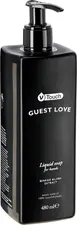 V-Touch LUSINI Solutions GmbH Hotel soap Guest Love in pump dispenser Hotelseife Guest Love im Pumpspender Hotel soap Guest Love in pump dispenser; 480 ml; amber; 18 piece / pack Hotelseife Guest Love im Pumpspender; 480 ml; bernstein; 18 Stück / Pack Mild V-Touch Guest Love liquid soap, cleans hands from dirt and bacteria and gently nourishes the skin. The lightly scented formula is enriched with ginkgo biloba extract. Dermatologically tested and pH neutral. The practical pump dispenser made of rPET can be refilled easily and flexibly. The entire packaging is 100% recyclable. Pump bottle capacity: 480 ml. Order matching holder separately. Milde V-Touch Guest Love Flüssigseife, reinigt die Hände von Schmutz und Bakterien und pflegt sanft die Haut. Die leicht duftende Formel ist mit Ginkgo-Biloba-Extrakt angereichert. Dermatologisch getestet und pH-neutral. Der praktische Pumpspender aus rPET lässt sich einfach und flexibel nachfüllen. Die gesamte Verpackung ist zu 100 % recycelbar. Pumpflasche Inhalt: 480 ml. Passende Halterung separat dazu bestellen.