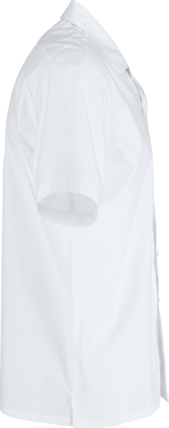 Jobeline Magnum Men's Short-Sleeved Catering Shirt, Comfort Fit, Cotton-Polyester Blend, OEKO-TEX Certified, White