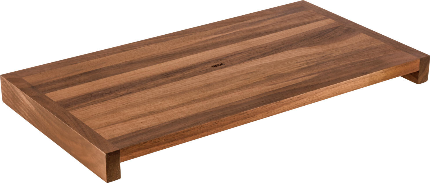 VEGA LUSINI Solutions GmbH Serving board Sesia Servierbrett Sesia Serving board Sesia; 43.3x20.4x3.2 cm (LxWxH); walnut; rectangular Servierbrett Sesia; 43.3x20.4x3.2 cm (LxBxH); walnuss; rechteckig Food board made of high-quality walnut. Not suitable for dishwasher. Food safe. Speisenbrett aus hochwertigem Nussbaum. Nicht spülmaschinengeeignet. Lebensmittelecht.