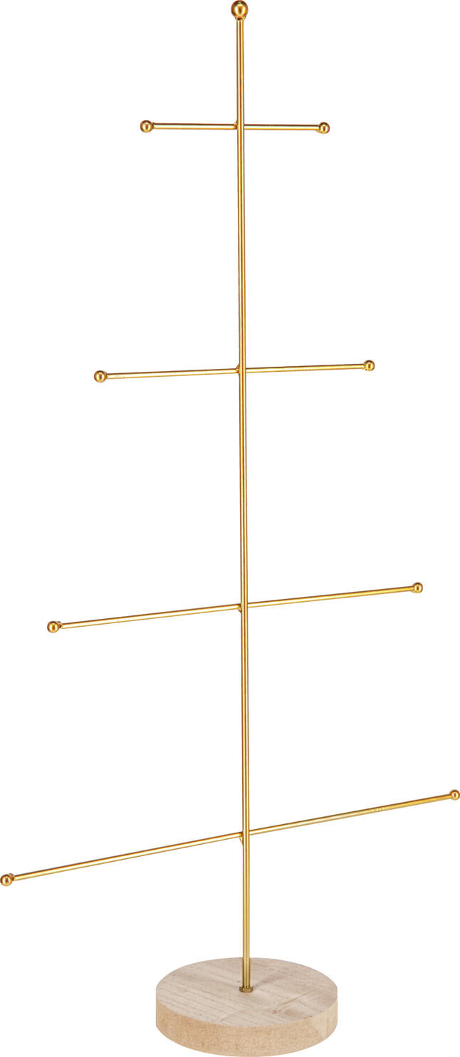 unknown LUSINI Solutions GmbH Metal tree Saya Metallbaum Saya Metal tree Saya; 41.5x15x80.5 cm (WxDxH); golden/brown Metallbaum Saya; 41.5x15x80.5 cm (BxTxH); gold/braun Modern metal tree for hanging baubles and other decorative elements. Moderner Metallbaum zum Aufhängen von Kugeln und anderen Dekorationselementen.