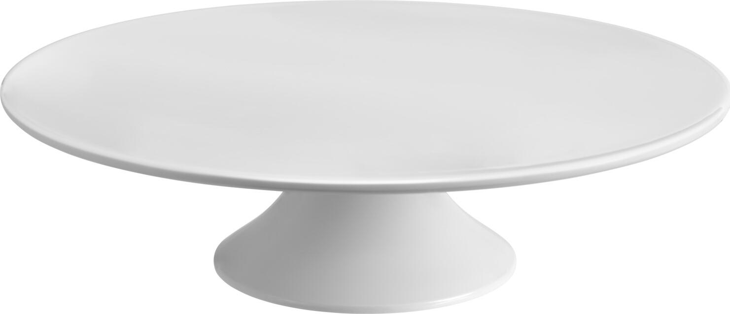 VEGA LUSINI Solutions GmbH Cake plate Gavia Tortenplatte Gavia Cake plate Gavia; 32.5x9 cm (ØxH); white; round Tortenplatte Gavia; 32.5x9 cm (ØxH); weiß; rund Melamine cake plate. Shock and break resistant. Application range between -30 °C to +70 °C. Dishwasher safe. Kuchenplatte aus Melamin. Stoß- und bruchfest. Einsatzbereich zwischen -30 °C bis +70 °C. Spülmaschinenfest.