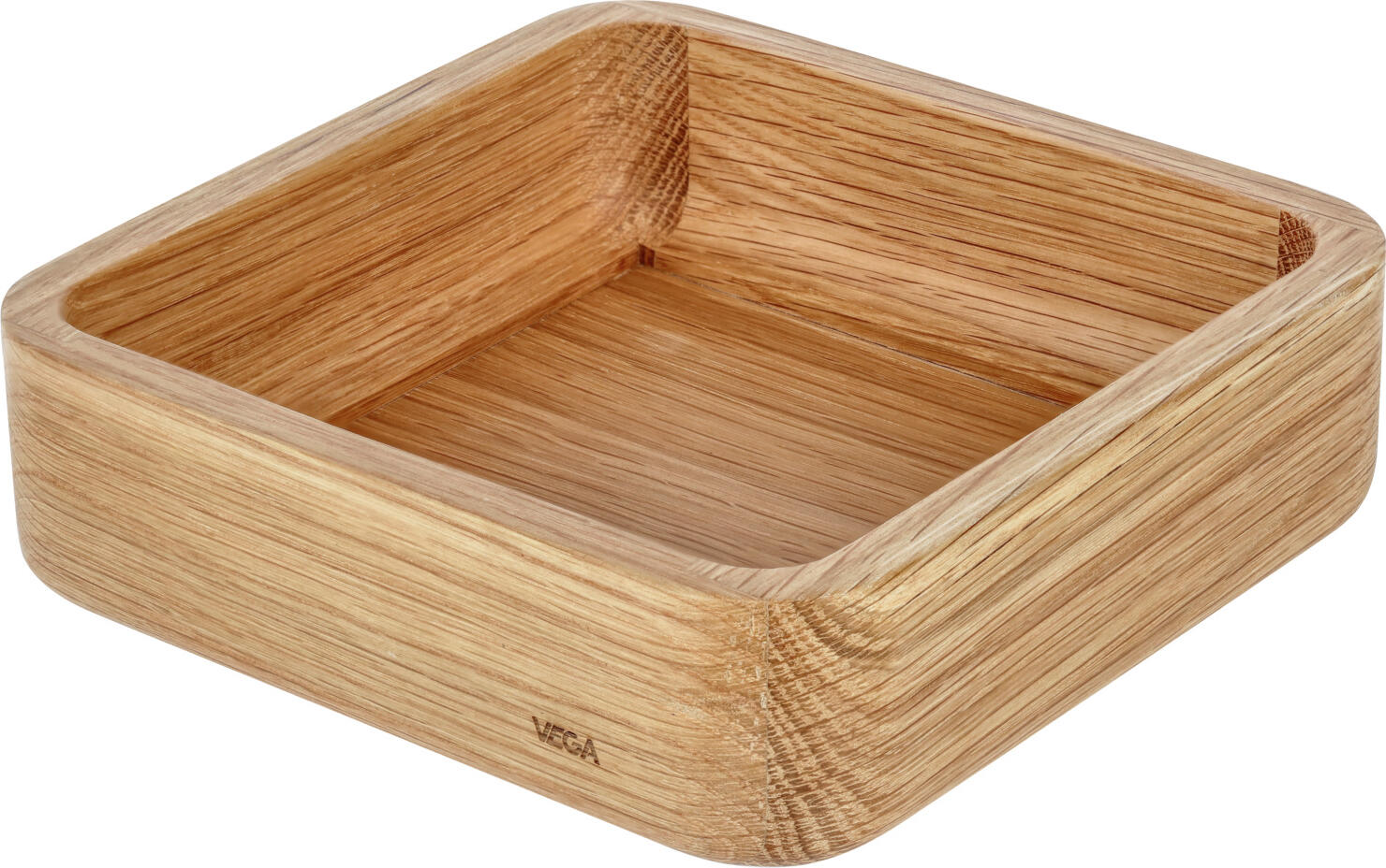 Чаша VEGA Fenra из дуба с меламиновым лотком, 20 x 20 x 6.15 см, коричневый, пищевой пластик, штабелируемая