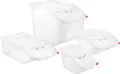 Containor Universal Araven FIFO GN 1/3, Capacitate 7L, Plastic fara BPA, Sistem de Rotatie Stocuri Stackable, Conform HACCP, Transparent