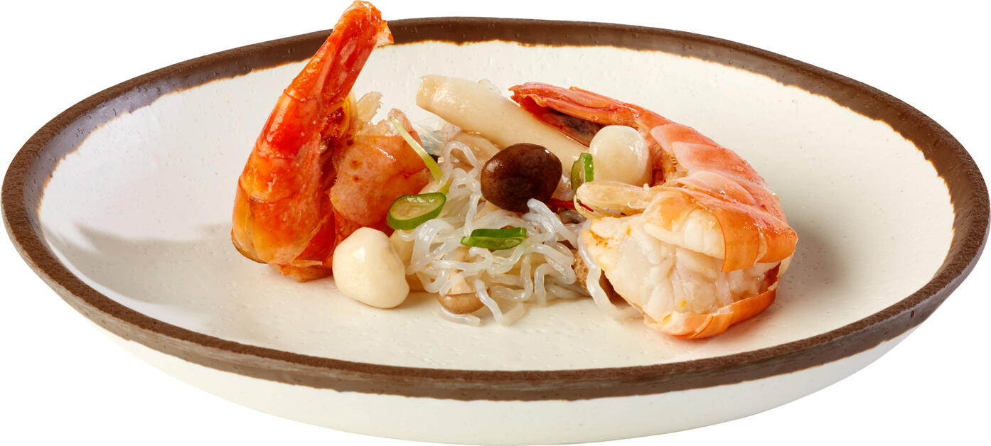 APS CROCKER Deep Plate 84575, Melamine Round Bowl 20.5 cm, 500 ml, Beige/Brown, Break-Resistant, Dishwasher Safe, Gastronomy Grade