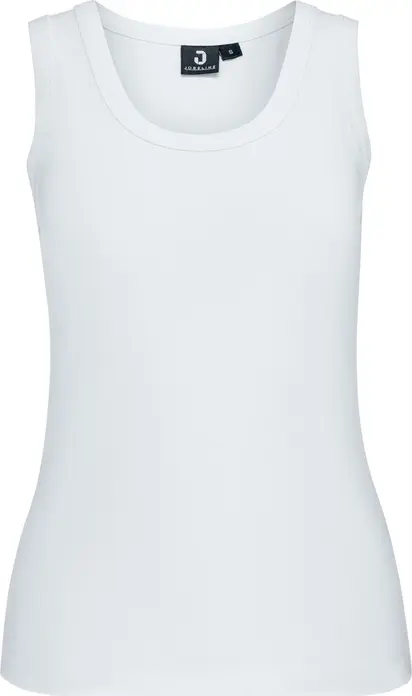 Женский топ Jobeline Malme Slim Fit, 95% хлопок 5% эластан, гладкий джерси, круглый вырез, удлиненная спинка, профессиональная одежда для общепита