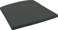 VEGA Metropolitan Seat Cushion Set of 2, Anthracite, 42x43x3.5 cm, 100% Polyester, Removable Washable Cover with Zipper and Tie Straps