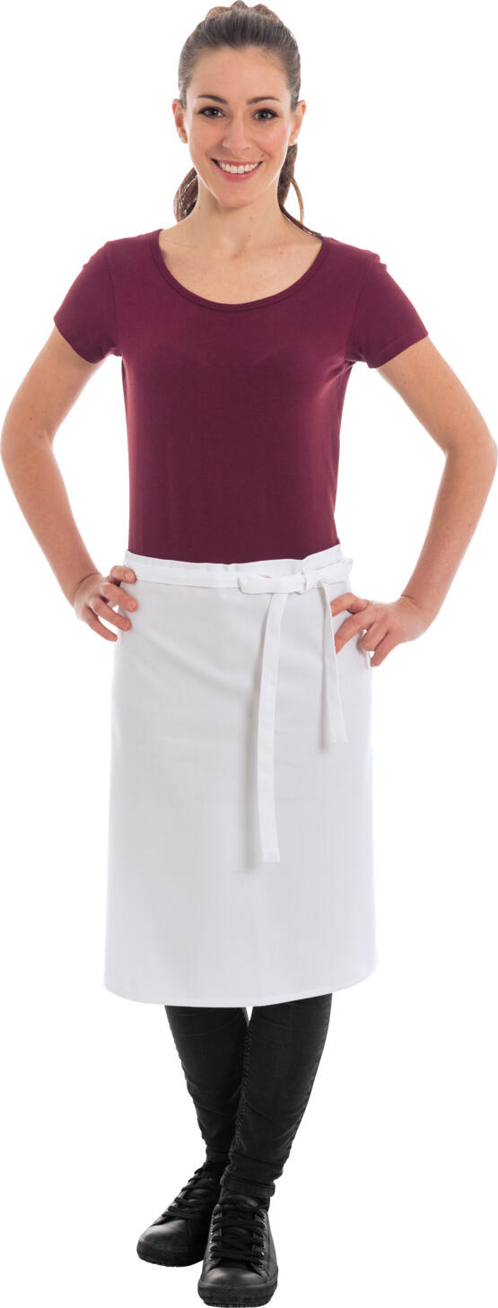 PULSIVA Benjamin Malio Waist Apron Set of 3, 85 x 100 cm, 65% Polyester 35% Cotton, 195 g/m², Durable with Fixed Fabric Straps