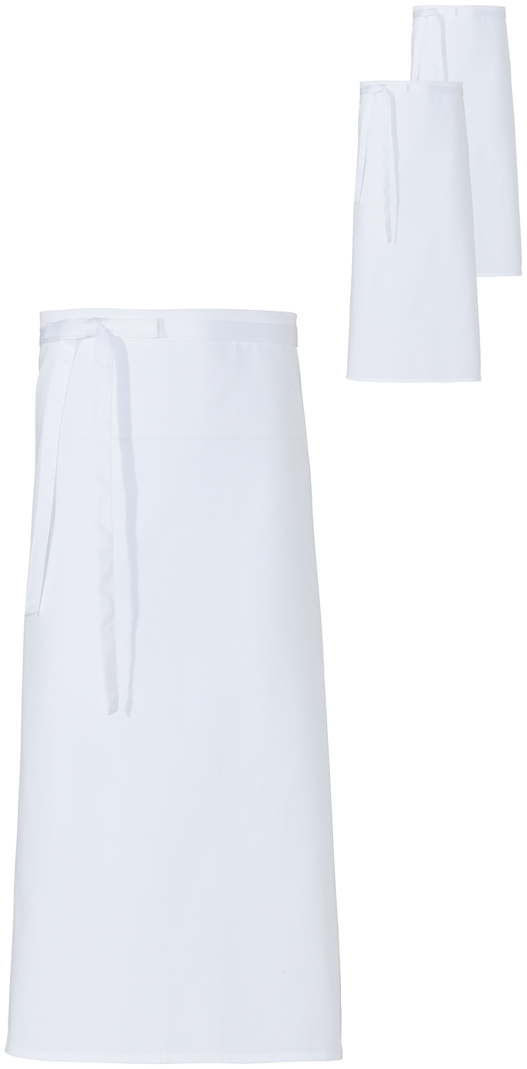 PULSIVA Benjamin Malio Waist Apron Set of 3, 85 x 100 cm, 65% Polyester 35% Cotton, 195 g/m², Durable with Fixed Fabric Straps
