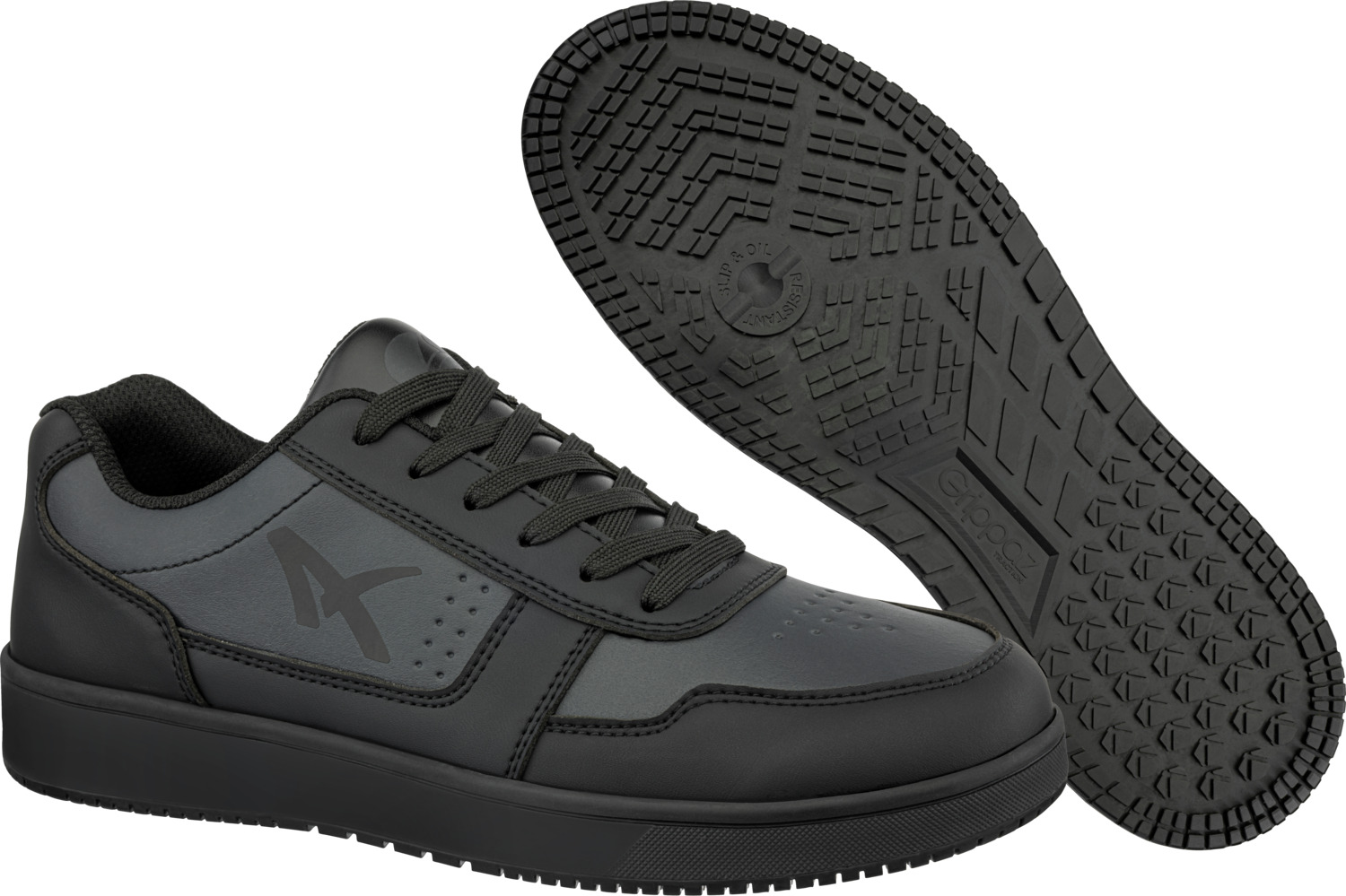 Incaltatari de lucru Albatros Squad, Clasa de protectie O2, Talpa GRIPPAZ Anti-derapanta SR FO, Textil Impermeabilizat Respirabil, Negru, Marime 47