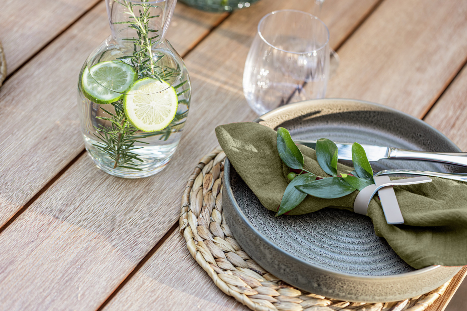 ERWIN M. LUSINI Silena Napkins, Set of 6, 100% Cotton Muslin, 50 x 50 cm, Olive, Non-Iron Easy Care, OEKO-TEX Standard 100 Certified
