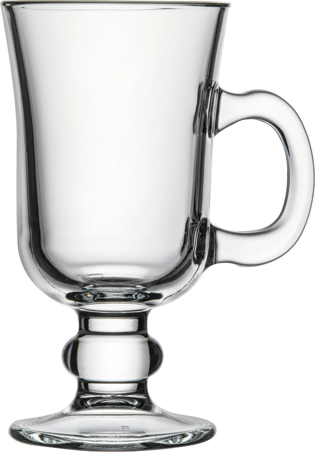 Pasabahçe Pasabahce Cam Sanayii ve Tic. A.S. Sisecam Genel Merkezio Coffee glass Irish Coffee Kaffeeglas Irish Coffee Coffee glass Irish Coffee; 230 ml, 7.5x14.6 cm (ØxH); transparent; 12 piece / pack Kaffeeglas Irish Coffee; 230 ml, 7.5x14.6 cm (ØxH); transparent; 12 Stück / Pack Irish coffee glass made of sturdy and specially tempered glass. The diameter of the glass including the handle is about 10.5 cm. Dishwasher safe. Irish Coffee-Glas aus robustem und speziell gehärtetem Glas. Der Durchmesser des Glases inklusive Henkel beträgt ca. 10,5 cm. Spülmaschinenfest.