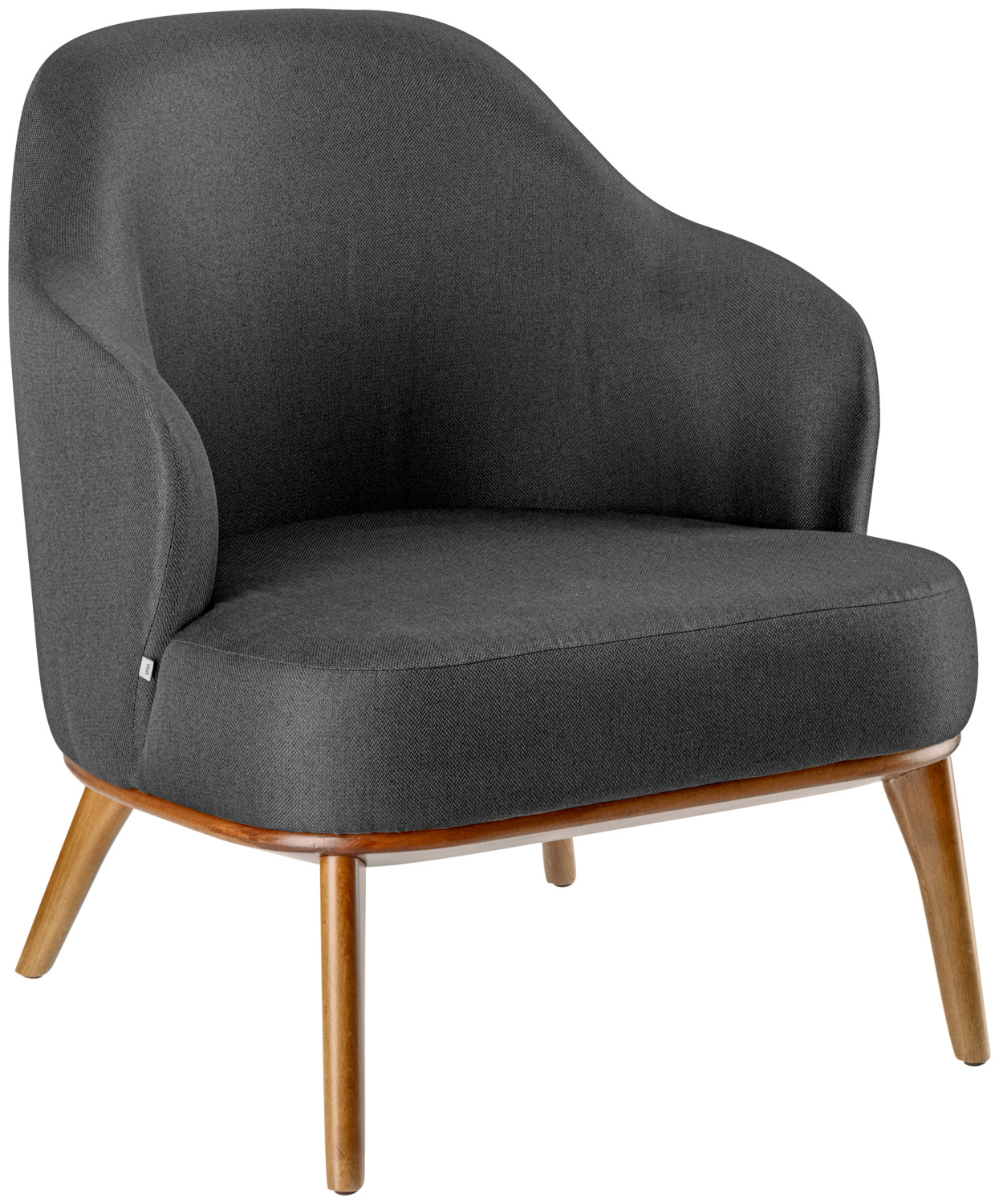 VEGA LUSINI Solutions GmbH Lounge armchair Gustav Loungesessel Gustav Lounge armchair Gustav; 70x78x79 cm (WxDxH); seat anthracite, base light-brown Loungesessel Gustav; 70x78x79 cm (BxTxH); Sitz anthrazit, Gestell hellbraun Armchair Gustav made of durable fabric (100% polyester) and a frame of beech that has been stained and varnished. Only suitable for indoor use. Delivery is assembled. Incl. plastic glides on the bottom. Formschöner Sessel aus strapazierfähigem Stoff (100 % Polyester) und einem Gestell aus Buche, gebeizt und lackiert. Inklusive Kunststoffgleiter. Feuerhemmender Bezug. Nur für den Innenbereich geeignet. Lieferung erfolgt montiert.