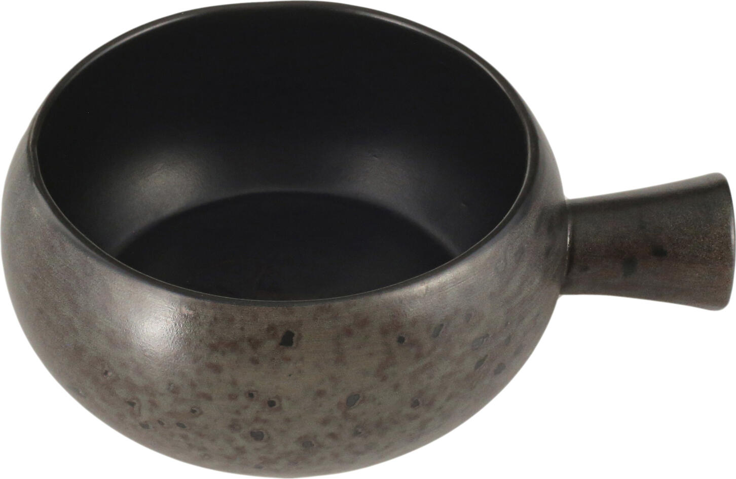 Porland Porland Porselen San. Ve Tic. A.Ş. Bowl Ironstone with handle Schale Ironstone mit Griff Bowl Ironstone with handle; 600 ml, 14x6.25 cm (ØxH); dark-brown/black; round; 6 piece / pack Schale Ironstone mit Griff; 600 ml, 14x6.25 cm (ØxH); dunkelbraun/schwarz; rund; 6 Stück / Pack Colored stoneware bowl with matt glaze. With handle. Dishwasher safe and microwaveable. Farbige Schale aus Steinzeug mit matter Glasur. Mit Griff. Spülmaschinenfest und mikrowellengeeignet.