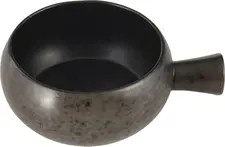 Porland Porland Porselen San. Ve Tic. A.Ş. Bowl Ironstone with handle Schale Ironstone mit Griff Bowl Ironstone with handle; 600 ml, 14x6.25 cm (ØxH); dark-brown/black; round; 6 piece / pack Schale Ironstone mit Griff; 600 ml, 14x6.25 cm (ØxH); dunkelbraun/schwarz; rund; 6 Stück / Pack Colored stoneware bowl with matt glaze. With handle. Dishwasher safe and microwaveable. Farbige Schale aus Steinzeug mit matter Glasur. Mit Griff. Spülmaschinenfest und mikrowellengeeignet.