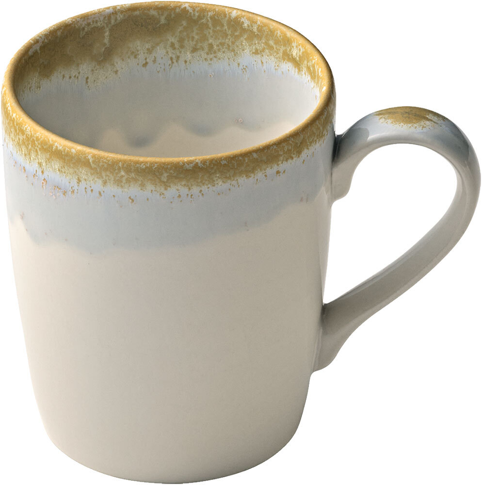 HEART&SOUL BHS tabletop AG Mug Perfect Match Breeze Becher Perfect Match Breeze Mug Perfect Match Breeze; 250 ml, 7.5x9.5 cm (ØxH); golden/light-blue/white; round; 6 piece / pack Becher Perfect Match Breeze; 250 ml, 7.5x9.5 cm (ØxH); gold/hellblau/weiß; rund; 6 Stück / Pack This series is made of high-quality porcelain and impresses with its modern yet timeless look. The light green color gives your table a fresh and appealing look. Another highlight is its dishwasher-safe feature, which saves you the hassle of washing up by hand. You can easily clean the bowls in the dishwasher. Diese Serie wird aus hochwertigem Porzellan hergestellt und überzeugen mit ihrer modernen und dennoch zeitlosen Optik. Die hellgrüne Farbe verleiht Ihrem Tisch einen frischen und ansprechenden Look. Ein weiteres Highlight ist ihre spülmaschinengeeignete Eigenschaft, die Ihnen das lästige Abwaschen von Hand erspart. Sie können die Schalen ganz bequem in der Spülmaschine reinigen.