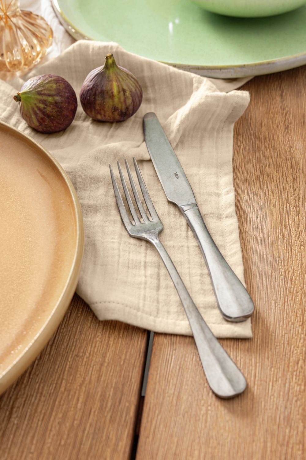 ERWIN M. Silena Tablecloth by the Metre, 100% Cotton Soft Muslin Fabric, 270 cm Width, Beige, Non-Iron Crinkle Look, OEKO-TEX Standard 100