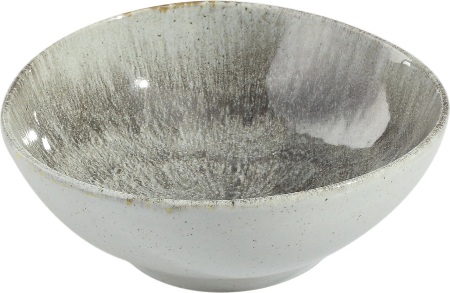 Set de 6 boluri Porland Iris, din grès colorat cu glazură mată, 420ml, diametru 14cm, gri/maro, rezistente la mașina de spălat vase și cuptor cu microunde