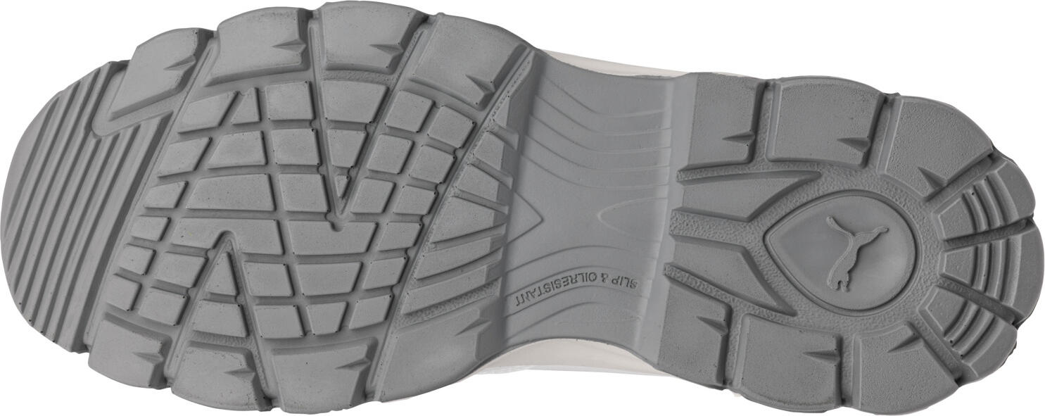 Mocasini de protectie Puma Safety Float S2 FO SR, cu Barlan de Aluminiu, Talpa EFFECT.FOAM, Microfibra Rezistenta la Apa, ESD, Albi