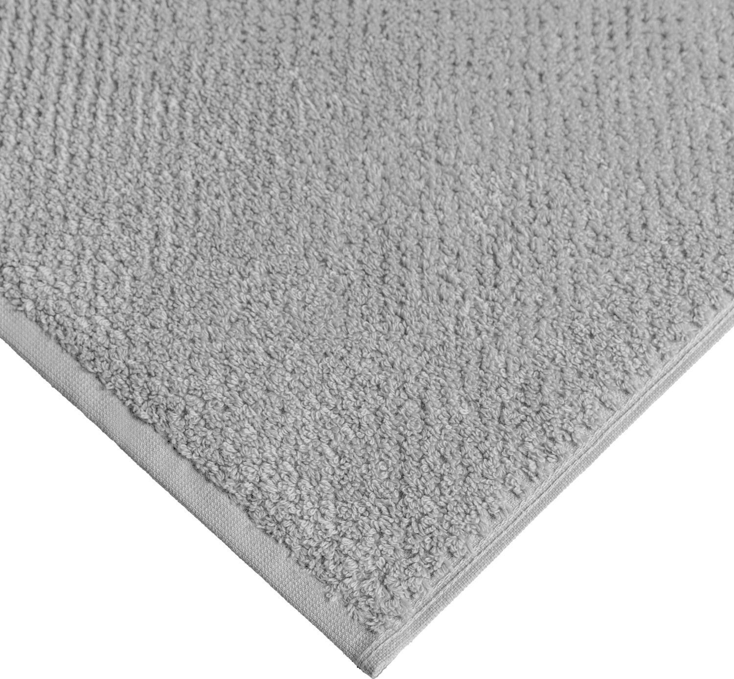 ERWIN M. LUSINI Tavira Shower Towel, 100% Cotton, 70 x 140 cm, Light-Grey, Waffle Texture, Super-Absorbent, OEKO-TEX Standard 100