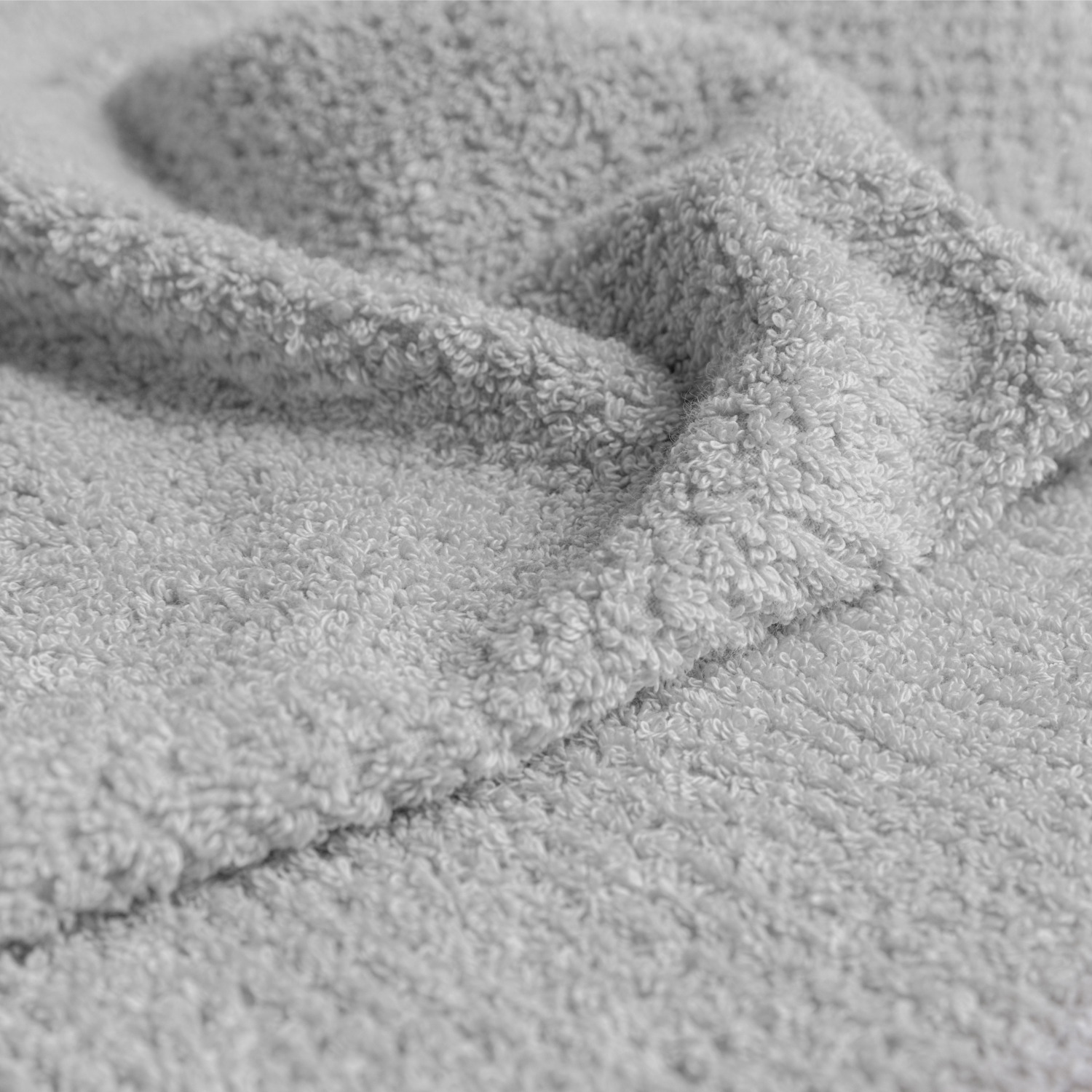 ERWIN M. LUSINI Tavira Shower Towel, 100% Cotton, 70 x 140 cm, Light-Grey, Waffle Texture, Super-Absorbent, OEKO-TEX Standard 100
