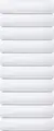 LUSINI Siena Duvet Cover Set of 10, 135 x 200 cm, White, Percale Weave, 80% Cotton 20% Polyester, Hotel Closure, OEKO-TEX Standard 100, Durable