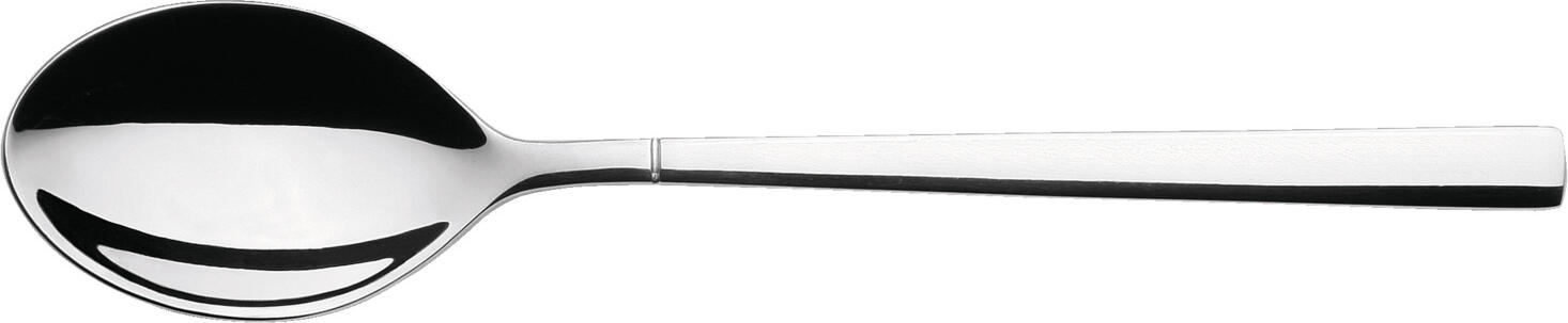VEGA Luano Dessert Fork, 18 cm Chrome Stainless Steel 13/0, Mirror Polished, 2.5 mm Thickness, Silver, Dishwasher Safe