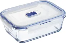Luminarc Arc France SAS Glass bowl Pure Box Active Glasschale Pure Box Active Glass bowl Pure Box Active; 1220 ml, 20.8x15.3x7.4 cm (LxWxH); transparent; rectangular; 6 piece / pack Glasschale Pure Box Active; 1220 ml, 20.8x15.3x7.4 cm (LxBxH); transparent; rechteckig; 6 Stück / Pack Universal glass bowl made of tempered glass. Includes Active lid with click closure and practical ventilation valve. The glass bowl is airtight sealable and therefore 100% hygienic. Extremely temberature resistant. Stackable, microwaveable and dishwasher safe. Glasschüssel aus gehärtetem Glas mit Active-Deckel mit Klickverschluss und praktischem Lüftungsventil. Die Glasschüssel ist auslaufsicher, stapelbar, mikrowellengeeignet und spülmaschinenfest. Einsatzbereich -20°C bis +110°C.
