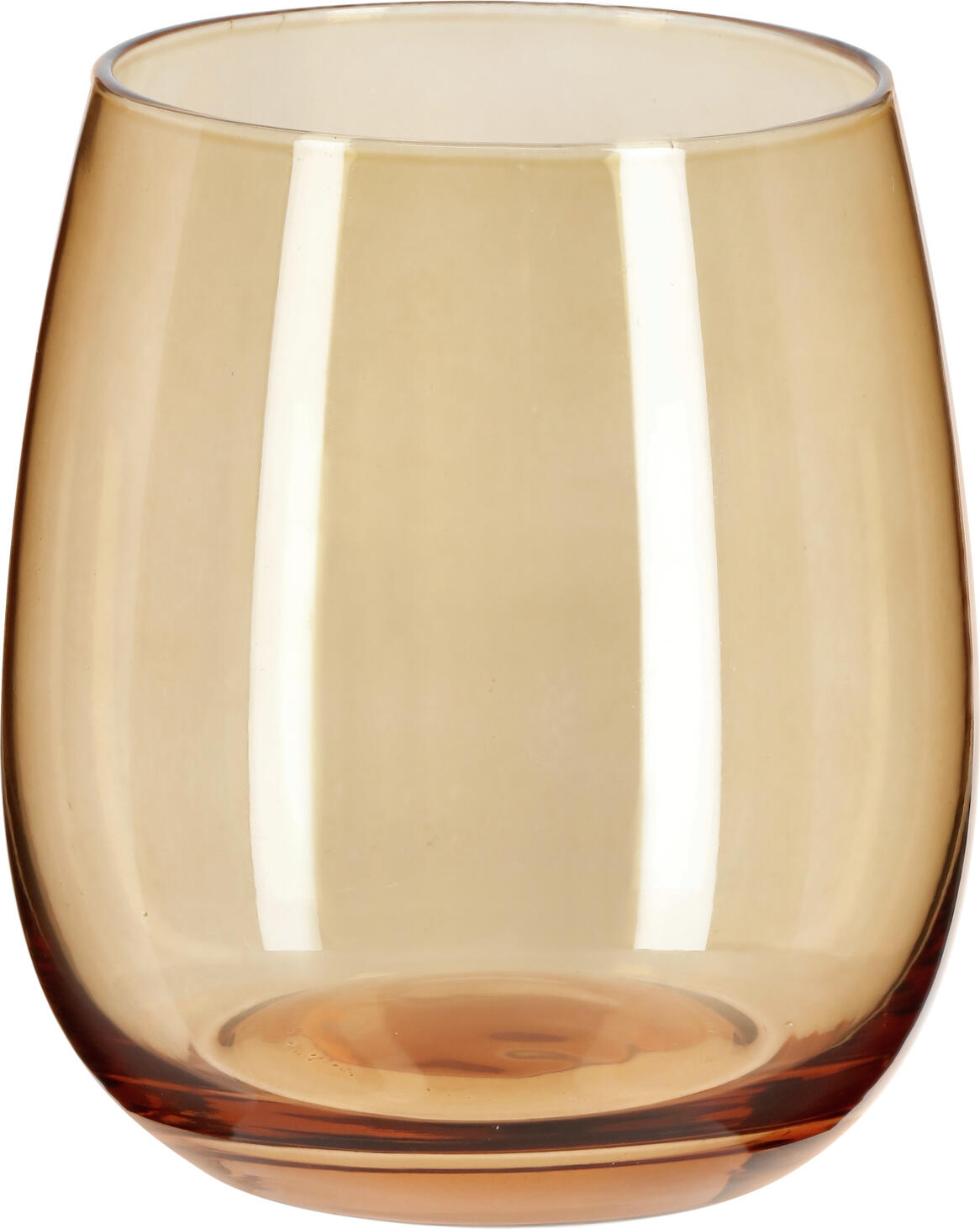 VEGA LUSINI Solutions GmbH Water glass Bea Wasserglas Bea Water glass Bea; 375 ml, 7x9.4 cm (ØxH); amber; 6 piece / pack Wasserglas Bea; 375 ml, 7x9.4 cm (ØxH); bernstein; 6 Stück / Pack Universal glass made of solid-colored glass. Dishwasher safe. Universalglas aus durchgefärbtem Glas. Spülmaschinenfest.