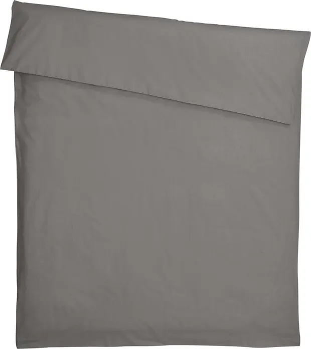 Husa pentru pilota ERWIN M. LUSINI Siena, 155 x 220 cm, Gri, Tesut Percale, 80% Bumbac 20% Poliester, Închidere Tip Sac, OEKO-TEX Standard 100