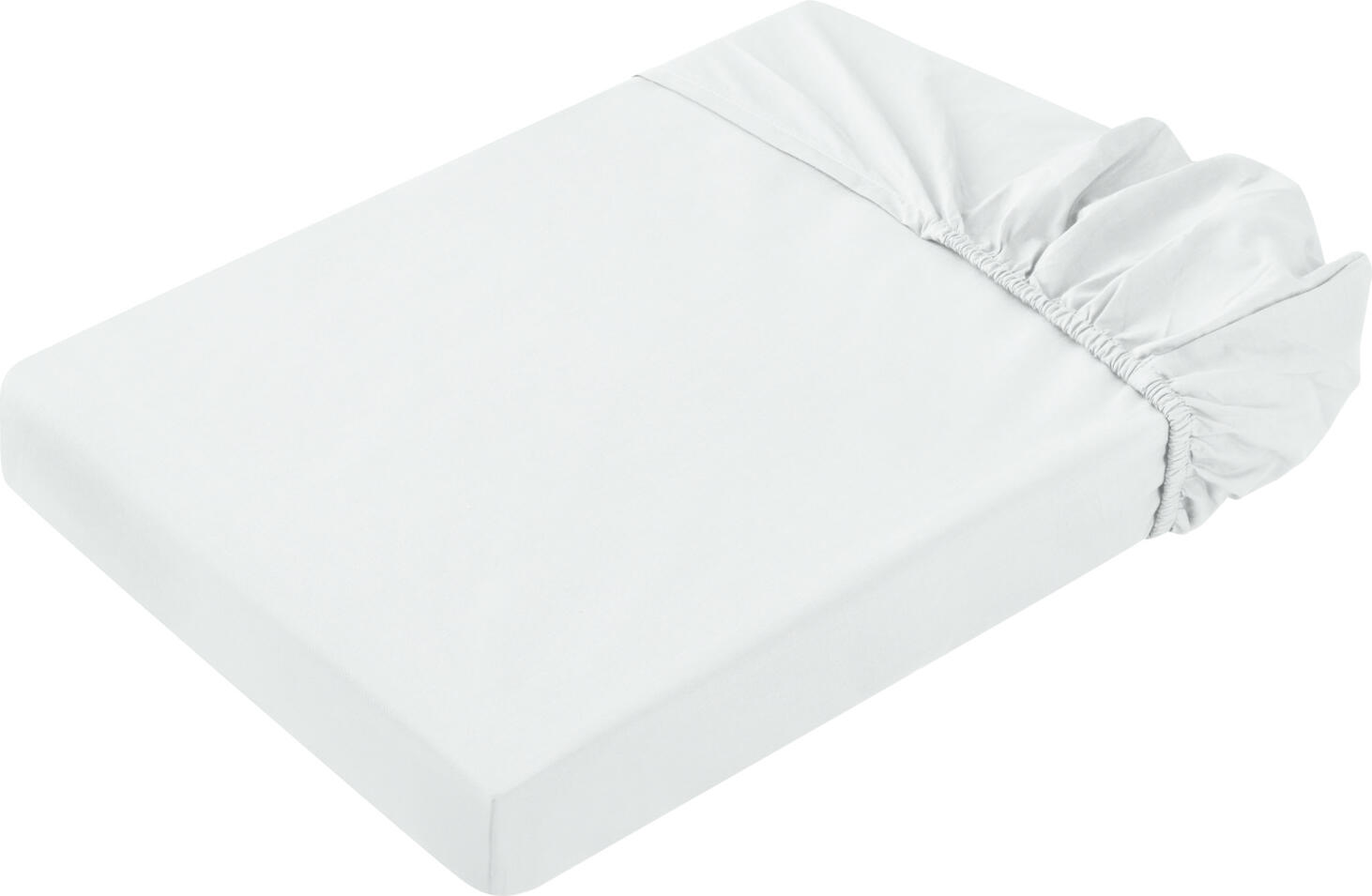 ERWIN M. LUSINI Solutions GmbH Fitted sheet Bora Bora Spannbettlaken Bora Bora Fitted sheet Bora Bora; 90x190 cm (WxL); white Spannbettlaken Bora Bora; 90x190 cm (BxL); weiß 52% cotton, 48% polyester. Weight approx. 120 g/m². Bora-Bora is very easy to care for thanks to its blend of polyester and cotton. The sheet is heat-set, treated on both sides and lint-free. The tight weave makes it extremely durable and quick-drying. Thread count (TC) -thread density: 140 threads per inch. Weave type: Renforcé 52 % Baumwolle, 48 % Polyester. Gewicht ca. 120 g/m². Bora-Bora ist dank seines Mischgewebes aus Polyester und Baumwolle sehr pflegeleicht. Das Bettlaken ist thermofixiert, beidseitig behandelt und fusselfrei. Die enge Webung macht sie äußerst widerstandsfähig und schnell trocknend. Thread Count (TC) -Fadendichte: 140 Fäden je Inch Webart: Renforcé