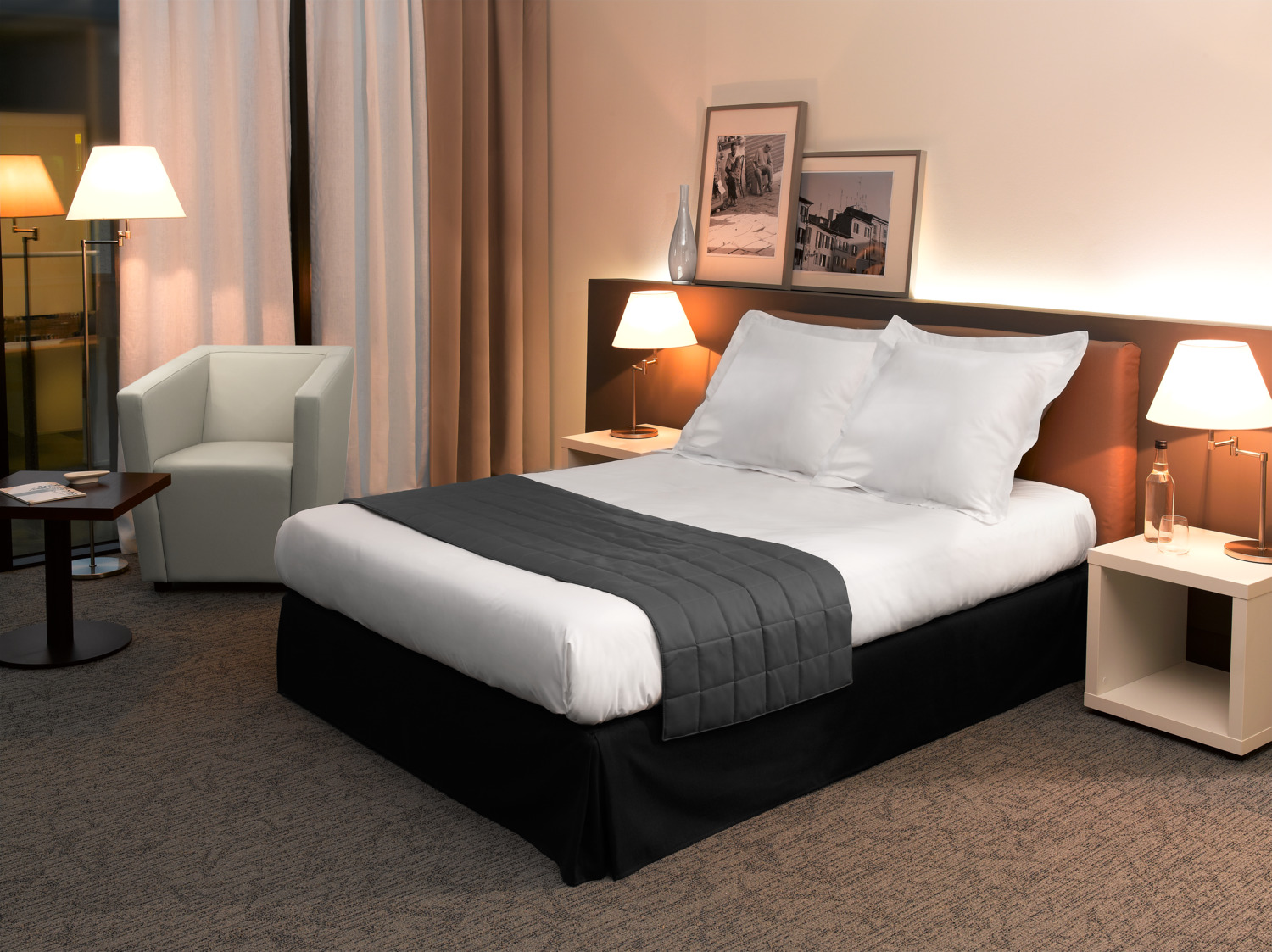 ERWIN M. Bora Bora Fitted Sheet 90x190 cm, Renforce Weave Cotton Polyester Blend 140 TC, OEKO-TEX Standard 100 Certified, Durable Quick-Drying White