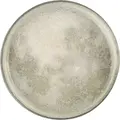 Set de 6 farfurii plate Porland Selene, 27 cm Rotunde din Gresie cu Margine Ridicata, Glazură Mată Gri/Alb, Compatibile cu Mașina de Spălat Vase și Cuptorul cu Microunde