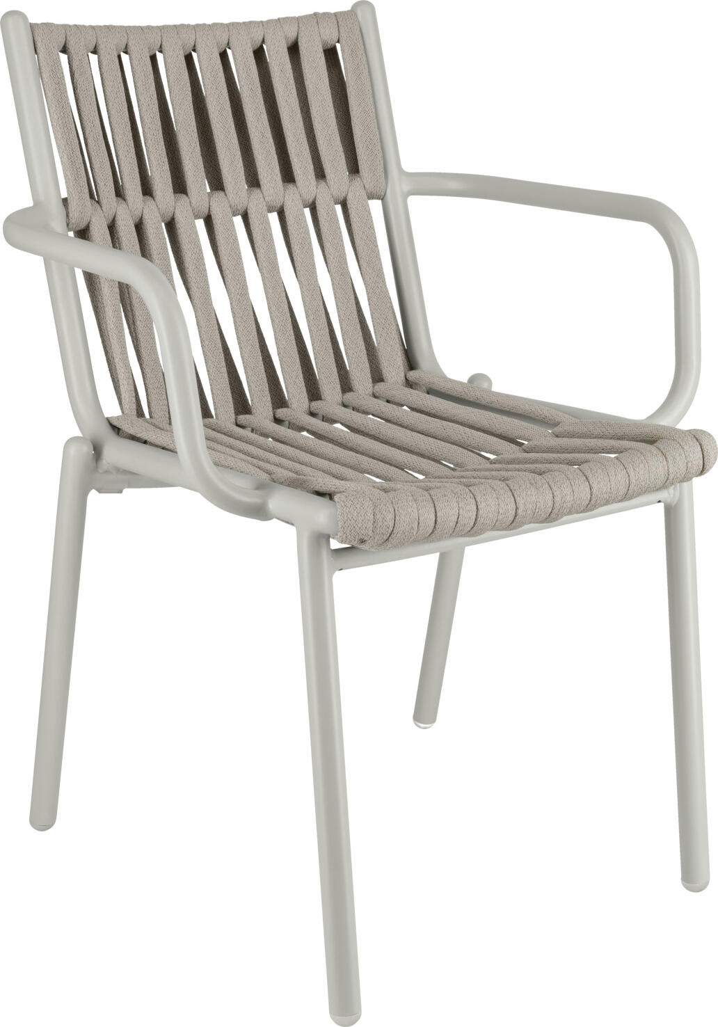 VEGA LUSINI Solutions GmbH Outdoor chair Lumaro Outdoor-Stuhl Lumaro Outdoor chair Lumaro; 45x47x81 cm (WxDxH); seat taupe, base beige; 2 piece / pack Outdoor-Stuhl Lumaro; 45x47x81 cm (BxTxH); Sitz taupe, Gestell beige; 2 Stück / Pack This high-quality catering outdoor chair impresses with its modern design, high weather resistance and maximum suitability for everyday use in restaurants, cafés, bars and hotels. The sturdy powder-coated aluminium frame is lightweight, corrosion-resistant and perfect for professional outdoor use. The seat and backrest are made of quick-drying Rope wicker, which is not only particularly robust, but also remains UV-resistant - ideal for sunny terraces and heavily frequented outdoor areas. The chair is stackable, making it ideal for flexible seating arrangements, quick cleaning processes and space-saving storage. The outdoor chair is delivered assembled and is ready for immediate use. Thanks to its ergonomic shape, it can also be used comfortably without a cushion. Plastic glides protect the floor and make handling easier in everyday catering situations. * Modern patio chair for restaurants, cafés & bars * Powder-coated aluminium frame - lightweight, easy to clean & durable * Quick-drying Rope wicker - robust & UV-resistant * Stackable - ideal for flexible patio and outdoor areas * With plastic glides for floor-friendly use * Supplied assembled - ready for immediate use This catering outdoor chair combines modern design with high load-bearing capacity - the ideal seating solution for professional outdoor areas. Dieser hochwertige Gastro Outdoorstuhl überzeugt durch modernes Design, hohe Wetterbeständigkeit und maximale Alltagstauglichkeit für Restaurants, Cafés, Bars und Hotels. Das stabile pulverbeschichtete Aluminiumgestell ist leicht, korrosionsbeständig und perfekt für den professionellen Einsatz im Außenbereich geeignet. Die Sitz- und Rückenfläche besteht aus einem schnelltrocknenden Rope-Geflecht, das nicht nur besonders robust ist, sondern auch UV-beständig bleibt – ideal für sonnige Terrassen und stark frequentierte Außenbereiche. Der Stuhl ist stapelbar und damit optimal geeignet für flexible Bestuhlungen, schnelle Reinigungsprozesse und platzsparende Lagerung. Der Outdoorstuhl wird montiert geliefert und ist sofort einsatzbereit. Dank seiner ergonomischen Form und leicht gepolsterter Rope-Bespannung ist er auch ohne Kissen bequem nutzbar. Kunststoffgleiter schützen den Boden und erleichtern das Handling im Gastronomiealltag. * Moderner Terrassenstuhl für Restaurants, Cafés & Bars * Pulverbeschichtetes Aluminiumgestell – leicht, pflegeleicht & langlebig * Schnelltrocknendes Rope-Geflecht – robust & UV-beständig * Stapelbar – ideal für flexible Terrassen- und Außenbereiche * Mit Kunststoffgleitern für bodenschonenden Einsatz * Lieferung erfolgt montiert – sofort einsatzbereit Dieser Gastronomie Outdoorstuhl kombiniert modernes Design mit hoher Belastbarkeit – die ideale Sitzlösung für professionelle Außenflächen.